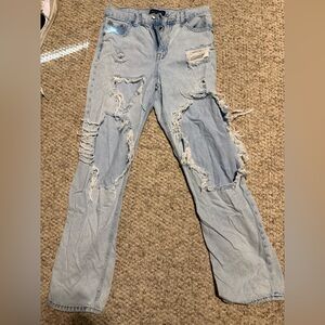 Aeropostale Light Blue Distressed Boyfriend Jeans